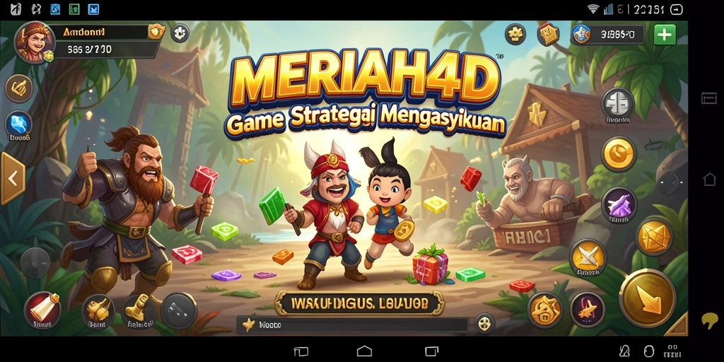 Screenshot MERIAH4D menampilkan aksi strategi yang seru.