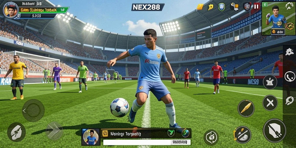 Tampilan gameplay NEX288 yang menegangkan dan seru.