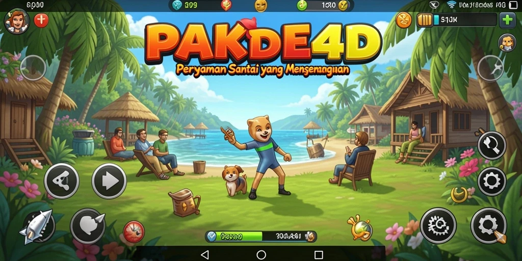Tampilan gameplay PAKDE4D yang sederhana dan seru.