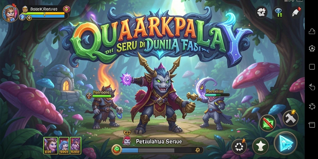 Tampilan gameplay seru di dunia petualangan QUARKPLAY.