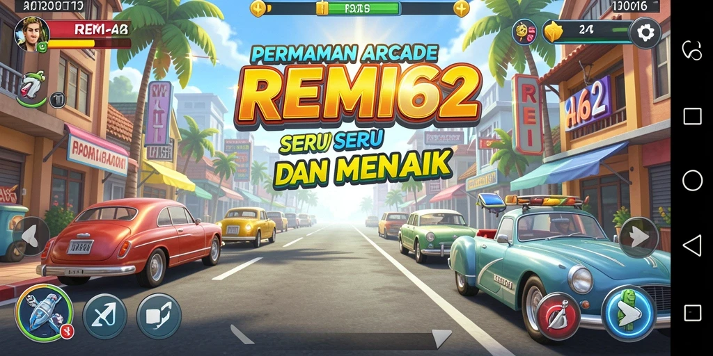 Tampilan gameplay menarik dari REMI62 dengan level yang penuh tantangan.