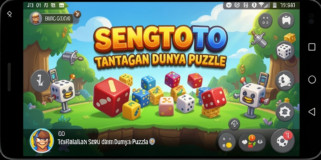 Screenshot utama SENGTOTO menampilkan gameplay yang mengasyikkan dalam menyelesaikan puzzle.