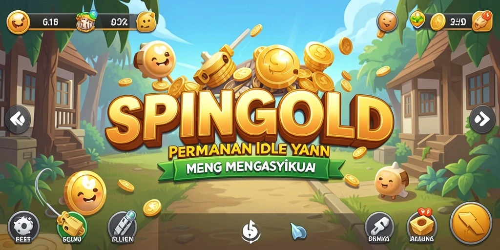 Screenshot SPINGOLD menampilkan gameplay yang menarik dan mengasyikkan.