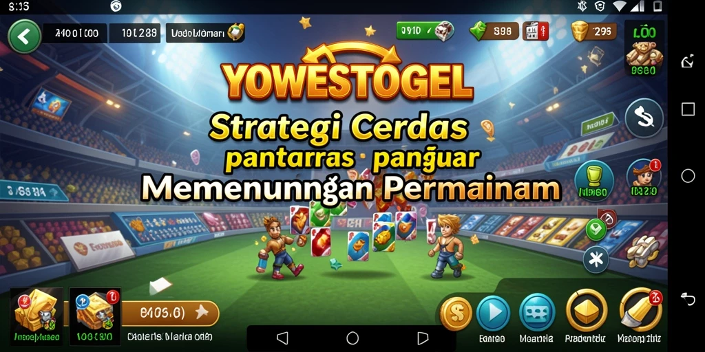 Screenshot gameplay YOWESTOGEL menampilkan pertempuran strategis yang seru.