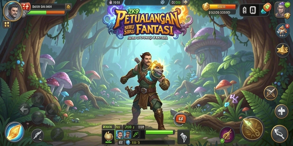 Menampilkan gameplay ZK9 yang penuh aksi dan petualangan menarik.